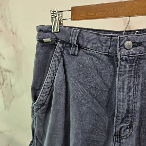 Carhartt Pants Mens 34 X 30 Blue FR Fire Resistant Canvas Cargo Carpenter - Picture 2 of 13